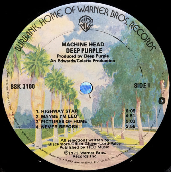 Deep Purple - Machine Head (LP, Album, RE, Gol)