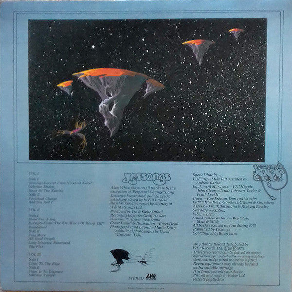 Yes - Yessongs (3xLP, Album, RE)