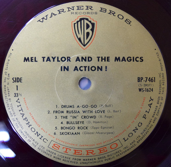 Mel Taylor And The Magics - Drums A-Go-Go (LP, Album, Red)