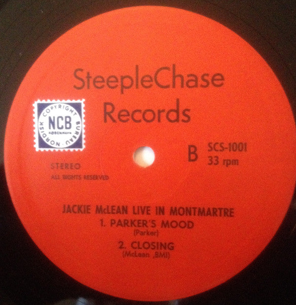 Jackie McLean - Live At Montmartre (LP, Album, NCB)