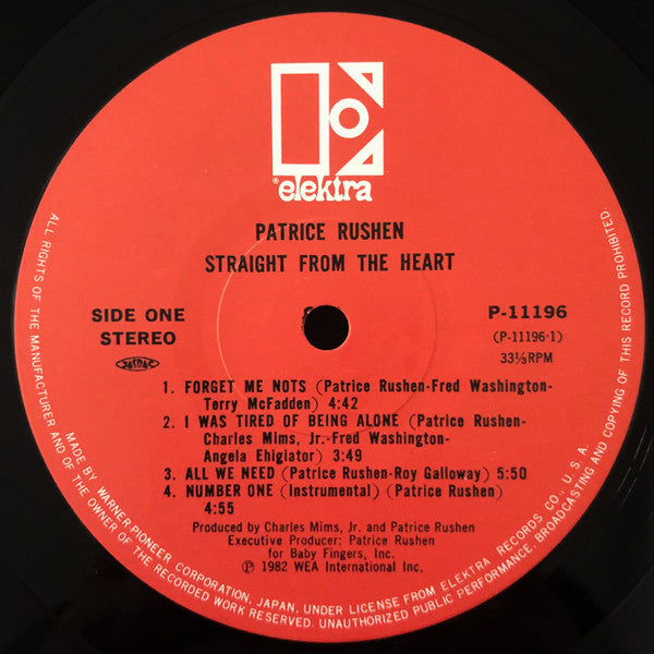 Patrice Rushen - Straight From The Heart (LP, Album)
