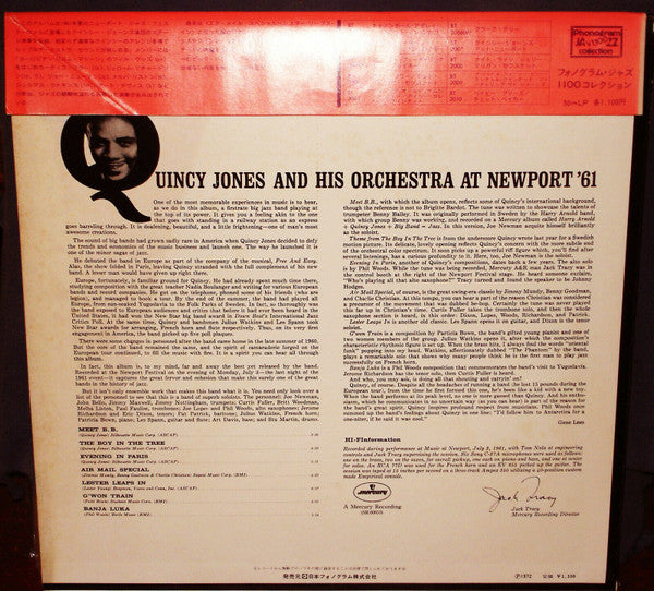 Quincy Jones And His Orchestra - At Newport '61 (LP, Album, RE)