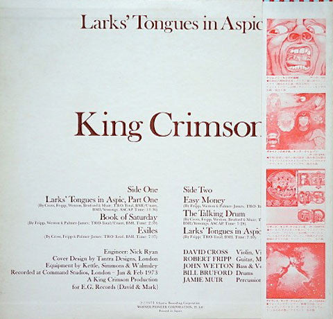 King Crimson - Larks' Tongues In Aspic (LP, Album, RE)