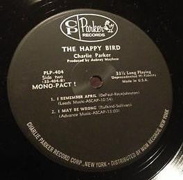 Charlie Parker - The Happy ""Bird"" (LP, Mono)