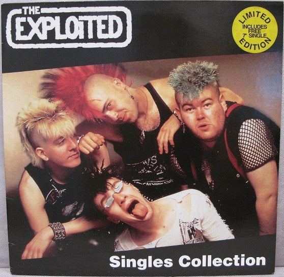 The Exploited - Singles Collection (LP, Comp, Ltd, RE + 7"", Single)