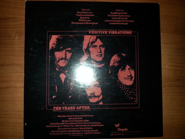 Ten Years After - Positive Vibrations (LP, Album, Promo, RE)