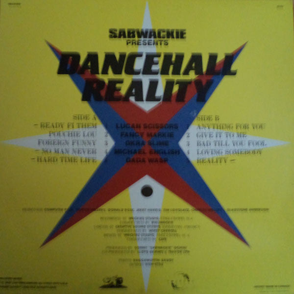 Various - Sabwackie Presents Dancehall Reality (LP, Comp)