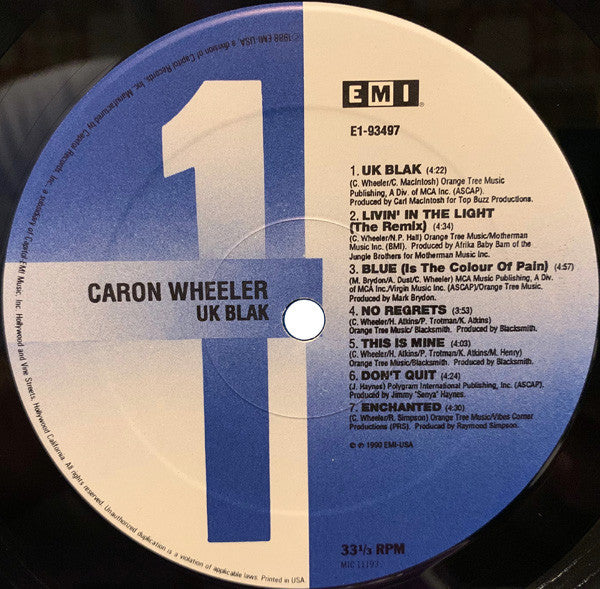 Caron Wheeler - UK Blak (LP, Album)