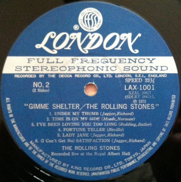 The Rolling Stones - Gimme Shelter (LP, Comp, Ltd, RE)