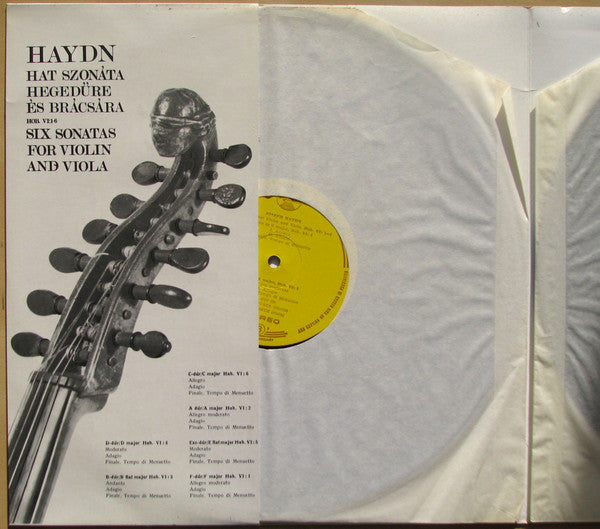 Joseph Haydn - Haydn. Six Sonatas For Violin And Viola. HOB. VI: 1-...
