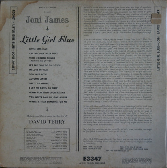 Joni James - Little Girl Blue (LP, Album)