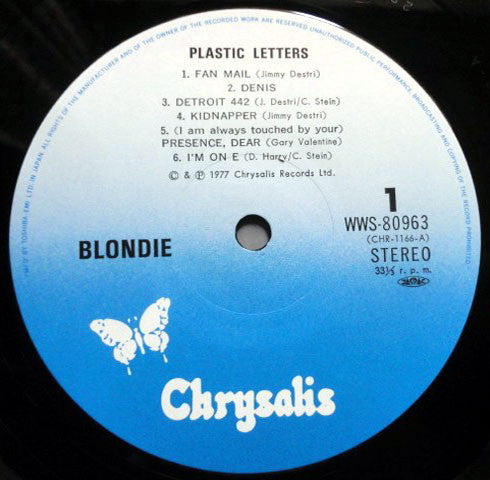 Blondie - Plastic Letters (LP, Album)