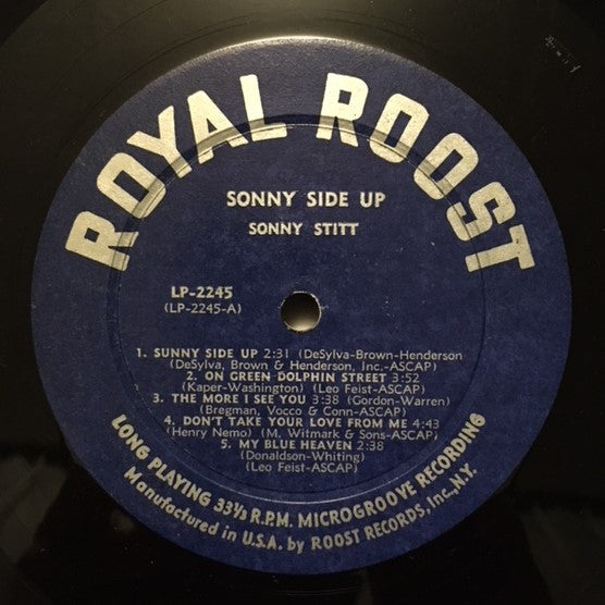 Sonny Stitt - Sonny Side Up (LP, Album, Mono)