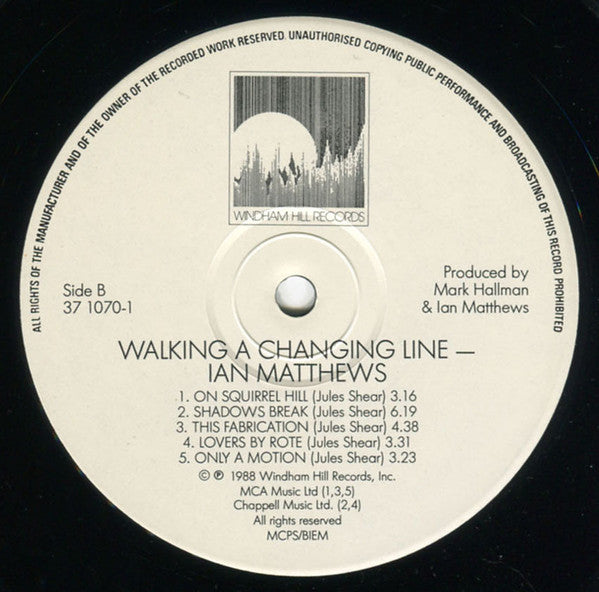 Ian Matthews* - Walking A Changing Line (LP, Album)