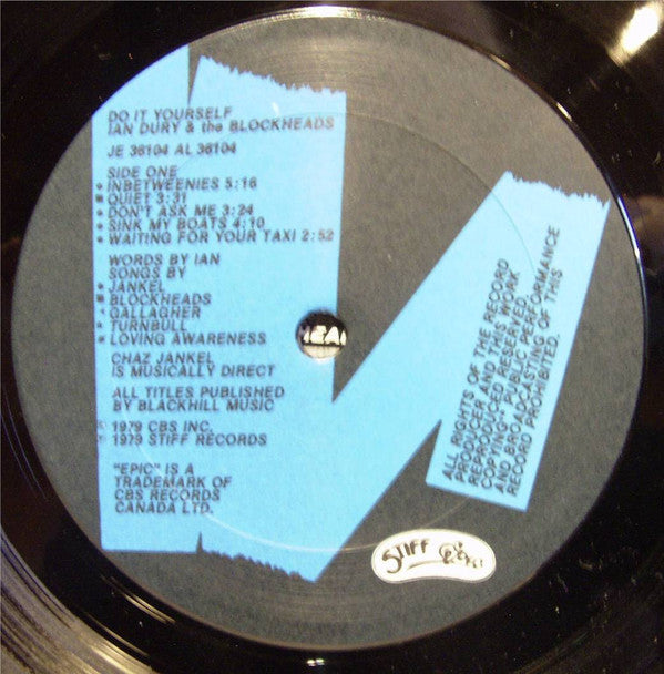 Ian Dury And The Blockheads - Do It Yourself (LP, Album + 7"", Single)
