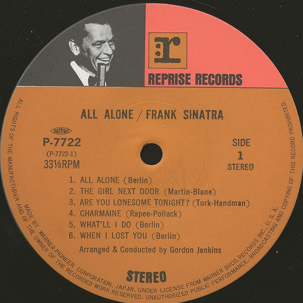 Frank Sinatra - All Alone (LP, Album, RE)