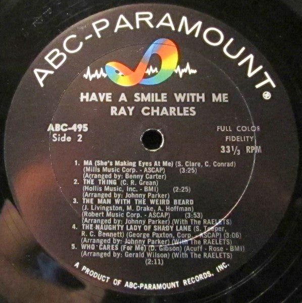 Ray Charles - Have A Smile With Me (LP, Album, Mono)