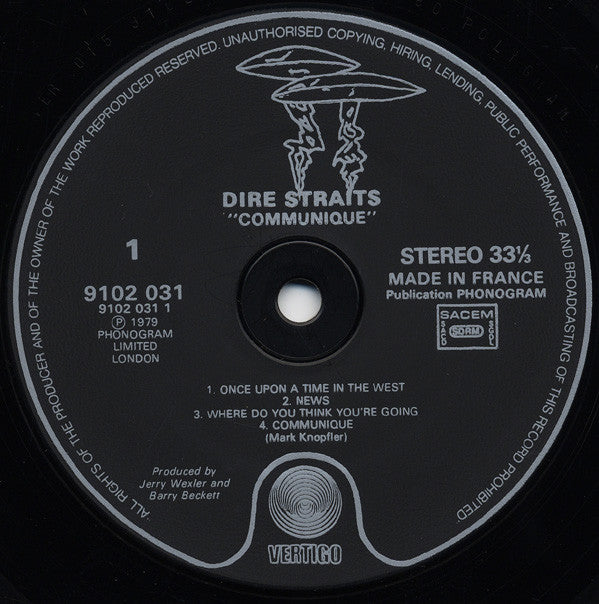 Dire Straits - Communiqué (LP, Album, Emb)