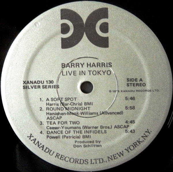 Barry Harris (2) - Live In Tokyo (LP, Album)