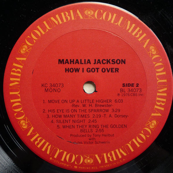 Mahalia Jackson - How I Got Over (LP, Album, Mono)