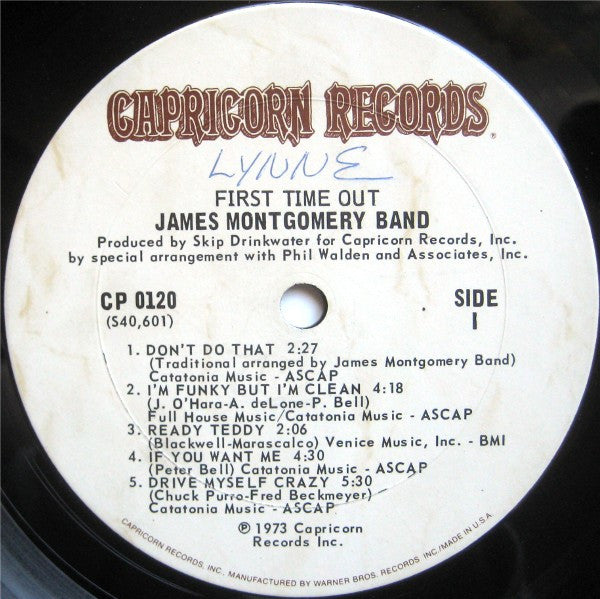 James Montgomery Band - First Time Out (LP, Album)
