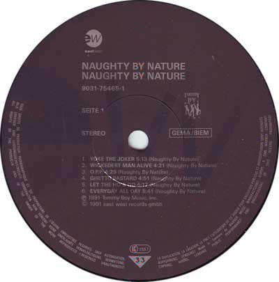 Naughty By Nature - Naughty By Nature (LP, Album)