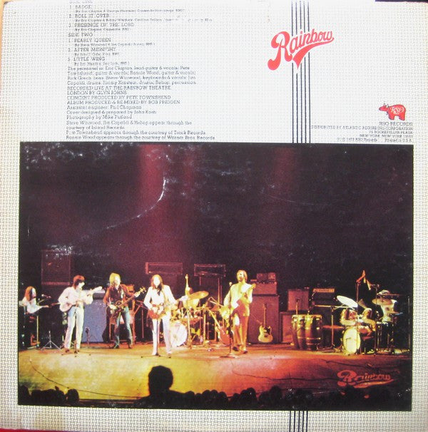 Eric Clapton - Eric Clapton's Rainbow Concert (LP, Album, Mon)