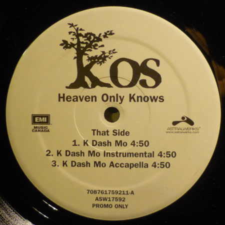 K-OS - Heaven Only Knows (12"", Promo)