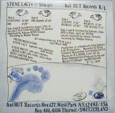 Steve Lacy - Stamps (2xLP, Album)