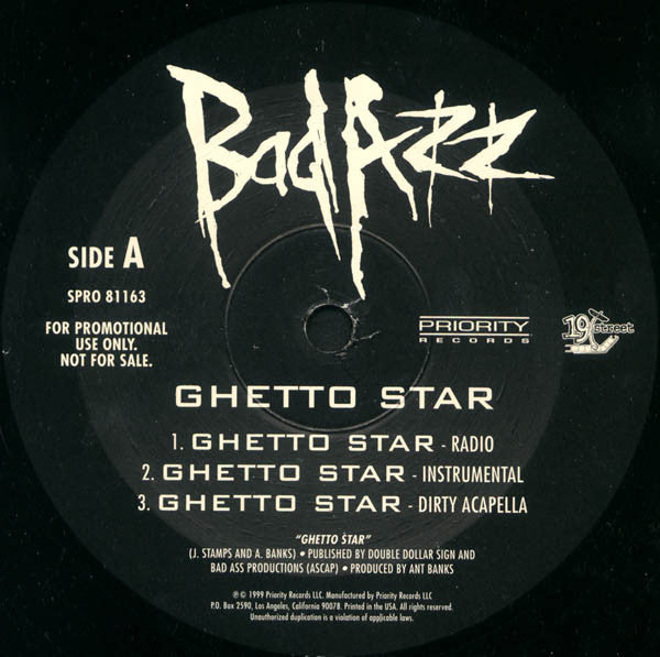 Bad Azz - Ghetto Star (12"", Single, Promo)