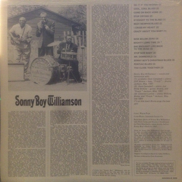 Sonny Boy Williamson (2) - King Biscuit Time (LP, Comp, RE)
