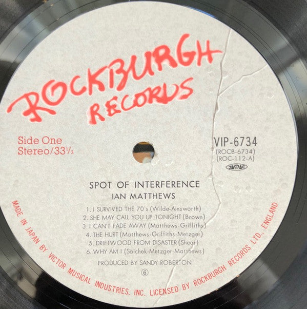 Ian Matthews* - Spot Of Interference (LP, Album)