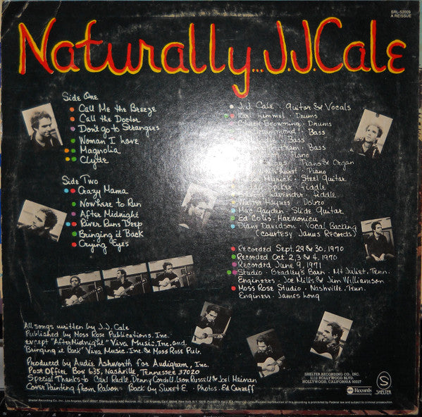 J.J. Cale - Naturally (LP, Album, RE)