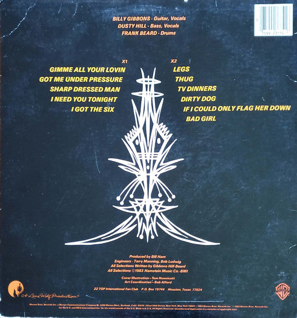 ZZ Top - Eliminator (LP, Album, RE, Spe)