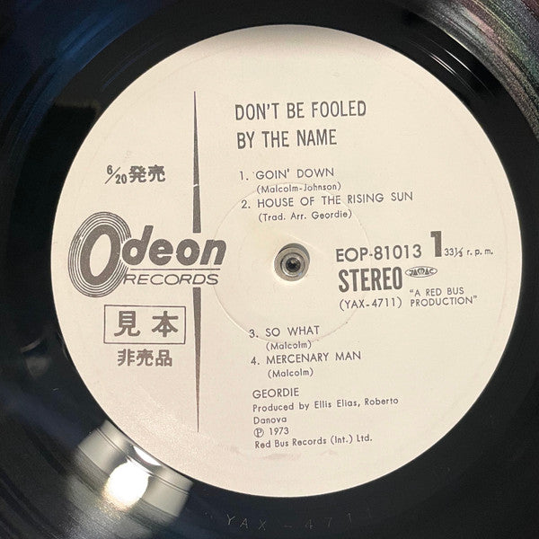 Geordie - Don't Be Fooled By The Name (LP, Album, Promo, Gat)