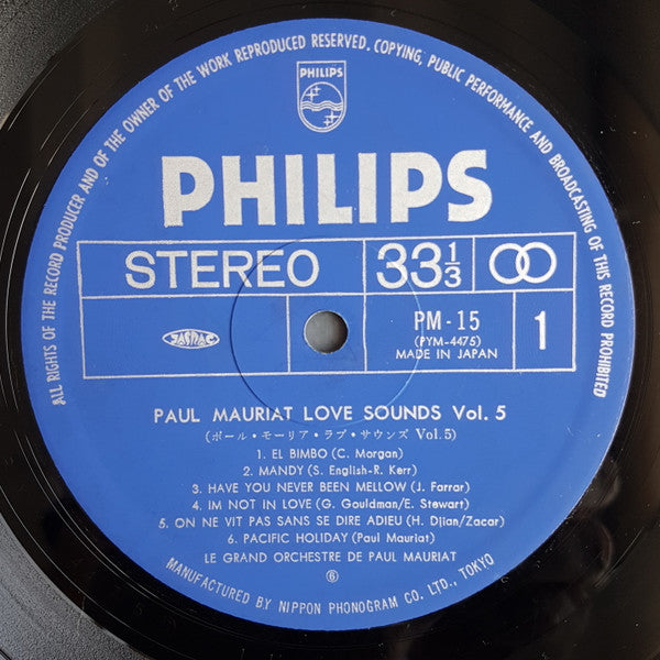 Paul Mauriat - Love Sounds Vol.5 (LP, Comp)