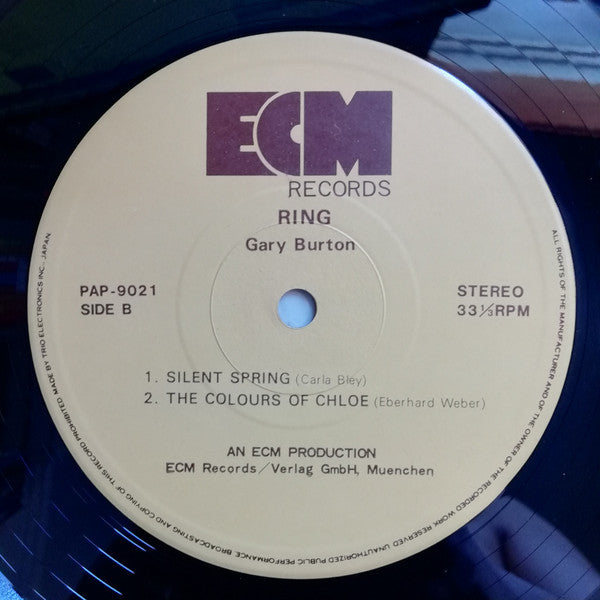 The Gary Burton Quintet* with Eberhard Weber - Ring (LP, Album)