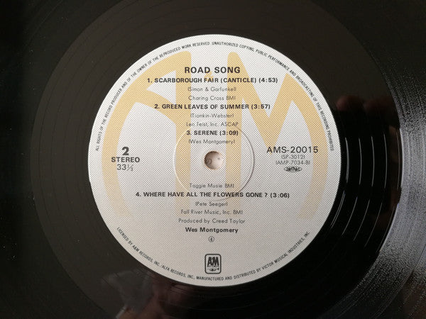 Wes Montgomery - Road Song (LP, Album, RE)