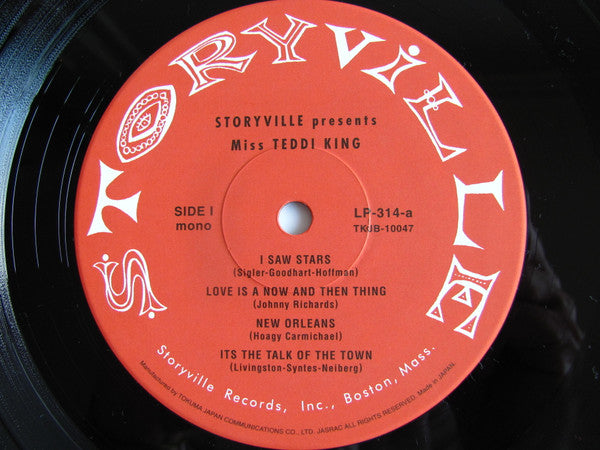 Teddi King - Storyville Presents Miss Teddi King (10"", Mono)