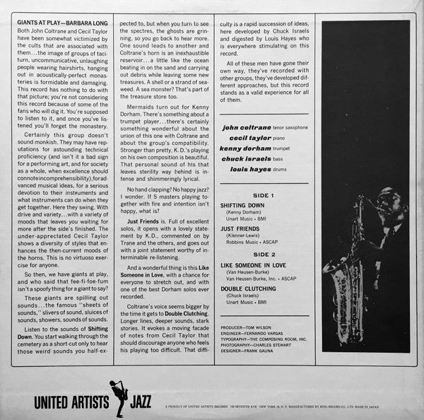 John Coltrane - Coltrane Time (LP, Album, RE)