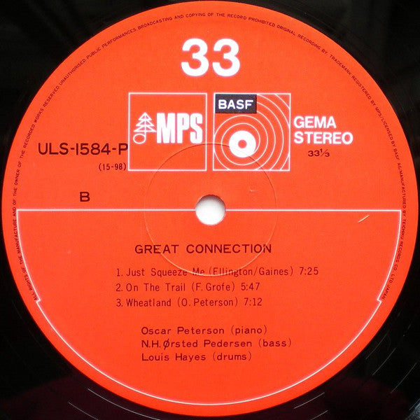 Oscar Peterson - Great Connection = グレイト・コネクション (LP, Album)