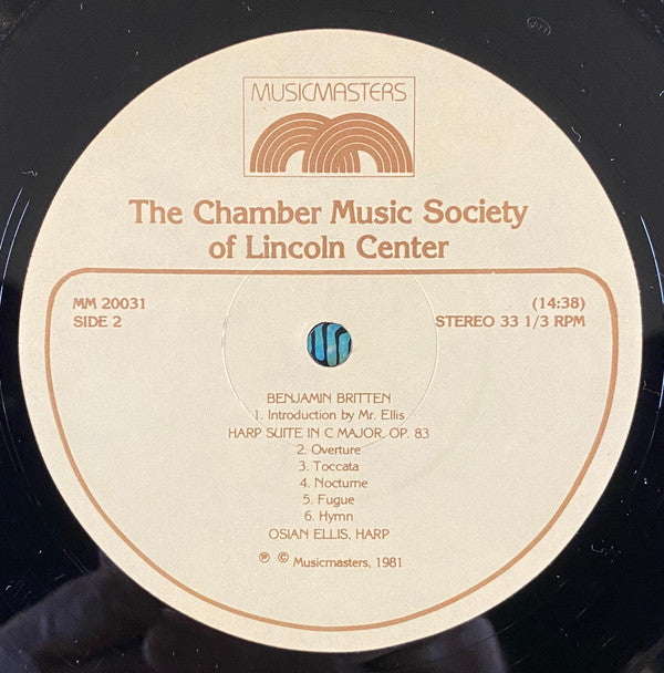 The Chamber Music Society Of Lincoln Center - Live In Concert (LP)