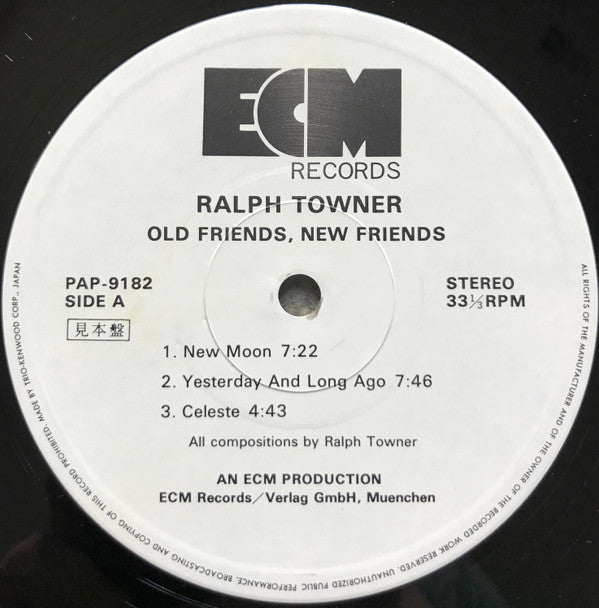 Ralph Towner - Old Friends, New Friends (LP, Album, Promo)
