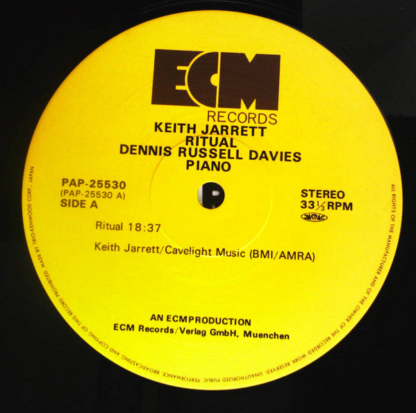 Keith Jarrett, Dennis Russell Davies - Ritual (LP)