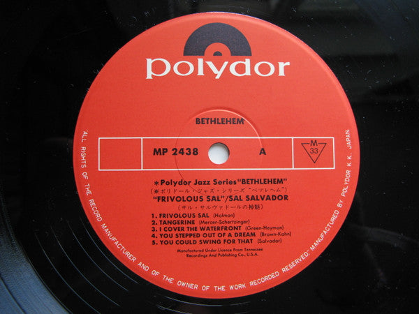 Sal Salvador - Frivolous Sal (LP, Album, Mono, RE)