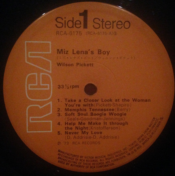 Wilson Pickett - Miz Lena's Boy (LP, Album)