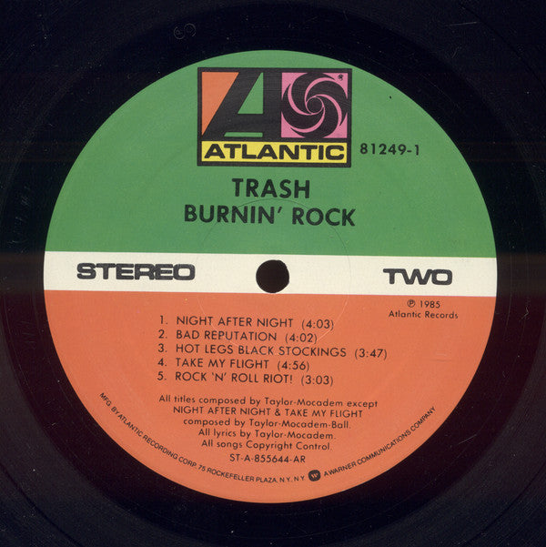 Trash (8) - Burnin' Rock (LP, Album, All)