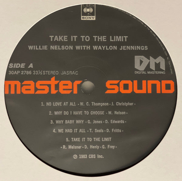 Waylon Jennings & Willie Nelson - Take It To The Limit (LP, Album)