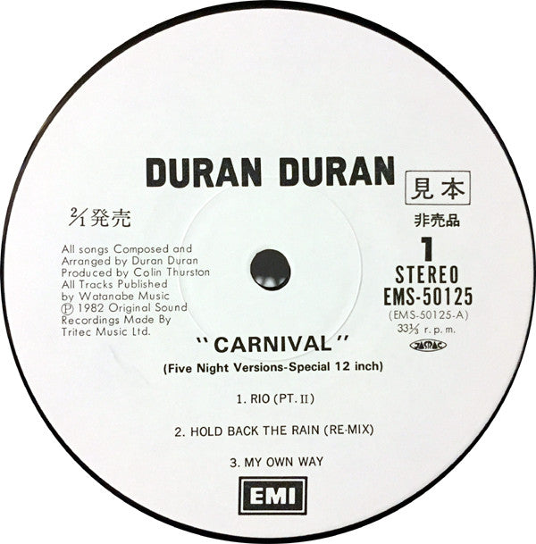 Duran Duran - Carnival (12"", MiniAlbum, Comp, Promo)