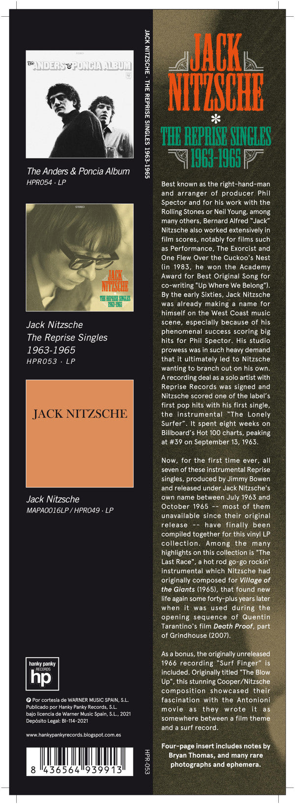 Jack Nitzsche - The Reprise Singles 1963-1965 (LP, Comp)